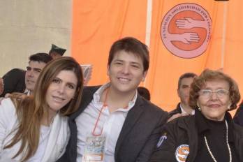 María Carolina, Uribe Turbay y Nidia Quintero en una foto familiar