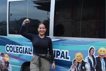 Imágenes publicadas en la red social de la alcaldesa, Stefany Peñalba.
