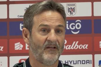 El entrenador de la selección de Panamá, Thomas Christiansen.