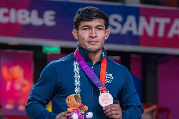 El judoca panameño Ronal González.