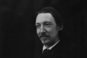 Robert Louis Stevenson - 1885 - Imagen de la Galería Nacional de los Comunes de Escocia, Edimburgo, Escocia, Reino Unido. (Libre de derechos de autor).