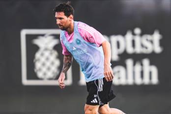 Lionel Messi, del Inter Miami, durante un entrenamiento.