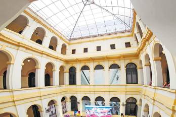 Estado actual del patio interior, tras consecuentes intervenciones y restauraciones.