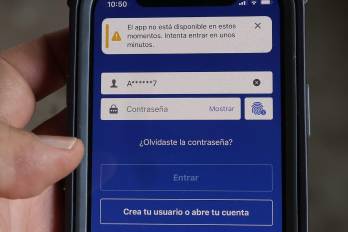 Aplicación de Banco General en estos momentos.