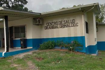 Centro de Salud de Caimito, en el norte del distrito de Penonomé.