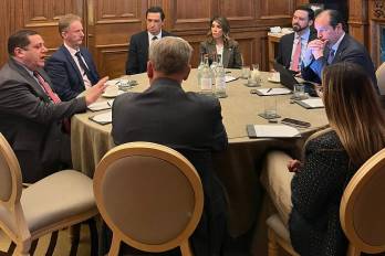 La reunión, con Christopher Sabatini, director del Programa para América Latina del centro de pensamiento Chatham House, se llevó a cabo este lunes en Londres (Reino Unido).