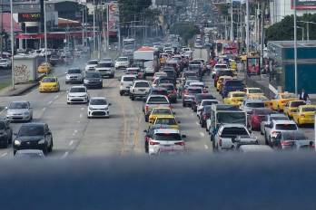 La Ave. Simón Bolívar, a la altura del Ingenio, fue una de las diez zonas monitoreadas dentro de la Ciudad de Panamá.