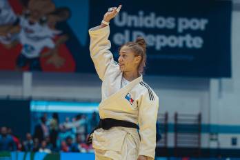 La judoka panameña, Lilian Cordones.