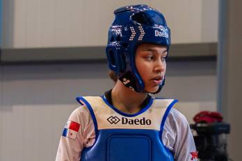 La atleta panameña, Natalia Pérez.