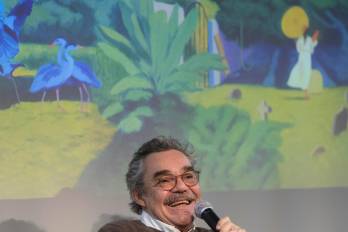 Gonzalo García, hijo de Gabriel García Márquez, en el acto de presentación de ‘En agosto nos vemos’