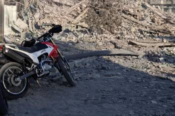 Captura de video de uno de los testigos presenciales del suceso en Qom (Irán).