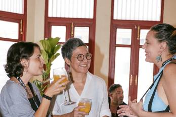 Paz Fábrega, Ana Endara y Sonia Quirós Úbeda.