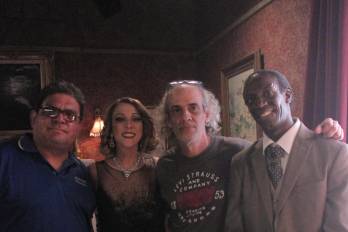 Ricardo Aguilar, Gaby Gnazzo, Manolito Rodríguez y Leo Fuentes.