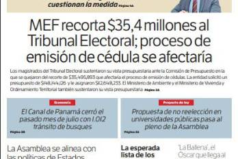 Portada del impreso del 27 de agosto de 2025