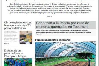 Portada del impreso del 19 de septiembre de 2024
