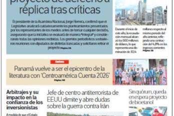 Portada del impreso del 18 de marzo de 2026