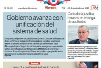 Portada del impreso del 28 de noviembre de 2025