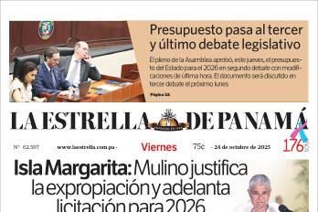 Portada del impreso del 24 de octubre de 2025