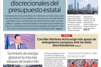 Portada del impreso del 20de marzo de 2026