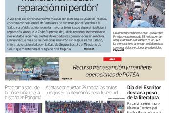 Portada del impreso del 26 de abril de 2026
