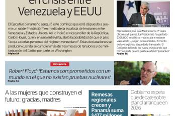 Portada del impreso del 8 de diciembre de 2025