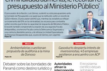 Portada del impreso del 19 de septiembre de 2025