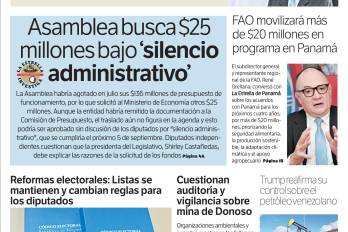 Portada del impreso del 2 de septiembre de 2026