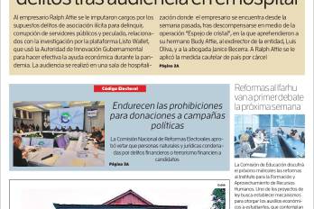 Portada del impreso del 6 de septiembre de 2025