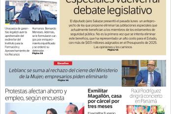 Portada del impreso de 9 de julio de 2025