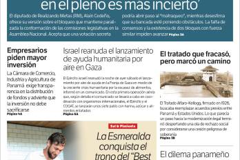 Portada del impreso del 27 de julio de 2025
