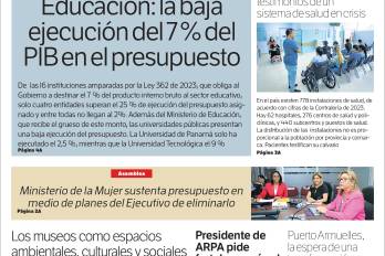 Portada del impreso del 9 de septiembre de 2025