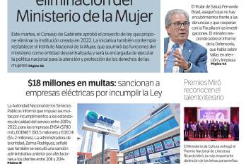 Portada del impreso del 22 de octubre de 2025