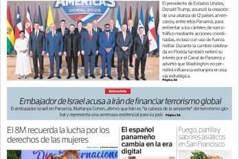 Portada del impreso del 8 de marzo de 2026