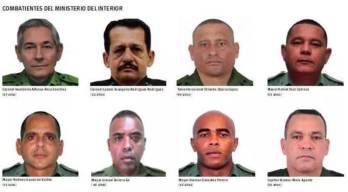 Parte de los combatientes del Ministerio del Interior cubano que fallecieron el pasado 3 de enero.