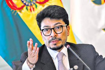 Fernando Aramayo, ministro de la Presidencia y excanciller de Bolivia.