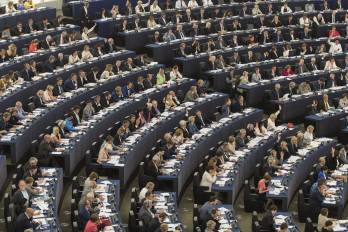 Imagen de archivo de la Eurocámara durante una sesión plenaria del Parlamento Europeo, en Estrasburgo (Francia).