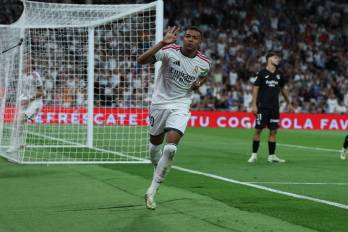 El delantero francés del Real Madrid Kylian Mbappé.