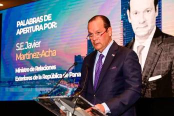 Javier Martínez-Acha Vásquez, canciller de Panamá en una imagen de archivo.