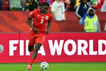 osé Córdoba, de Panamá, en acción durante el partido de la fase de grupos de la Copa Mundial de la FIFA 2026 entre Ghana y Panamá, disputado en Toronto, Canadá, el 17 de junio.