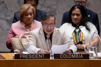 Fotografía cedida del presidente de Colombia, Gustavo Petro