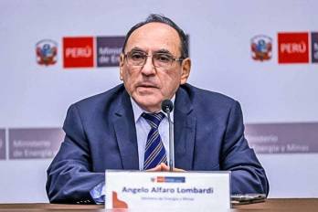 El ministro de Energía y Minas de Perú, Ángelo Alfaro Lombardi