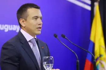 Foto de archivo del presidente de Ecuador, Daniel Noboa. EFE/ Gaston Britos Gaston Britos