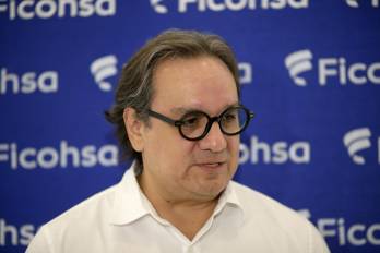 El vicepresidente de Comunicación Corporativa de Ficohsa, Germán Castañeda, fue captado este 21 de julio, durante una entrevista con EFE, en Tegucigalpa.