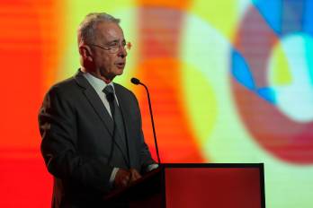 Foto de archivo del expresidente de Colombia Álvaro Uribe.
