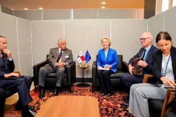El presidente de la República, José Raúl Mulino, y la presidenta de la Comisión Europea, Ursula von der Leyen, se reunieron recientemente.