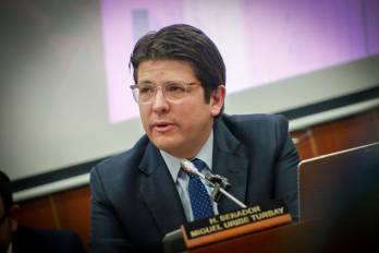 El candidato presidencial Miguel Uribe Turbay.