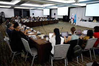 Asistentes a la Consulta Regional del Grupo de Estados de América Latina y el Caribe (Grulac) este 3 de junio de 2025, en Ciudad de Panamá (Panamá). EFE/ Bienvenido Velasco