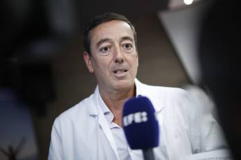 Adolfo de la Fuente, jefe del Servicio de Hematología y Hemoterapia de MD Anderson Cancer Center Madrid - Hospiten, durante el congreso sobre Leucemia que se celebra este jueves en la sede del MD Anderson Madrid - Hospiten.