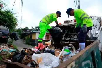 Recolección de basura en San Miguelito
