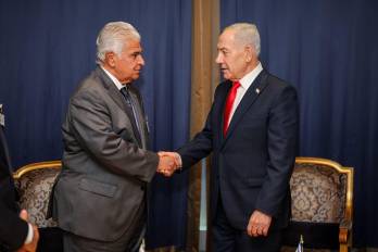 El presidente de Panamá, José Raúl Mulino, y el primer ministro de Israel, Benjamín Netanyahu.